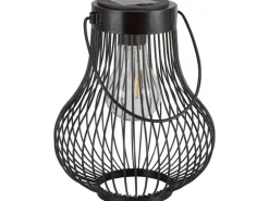 LED Solar-Laterne Schwarz