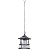 LED Solarpendelleuchte Melfi Schwarz Ø 15 cm x 20,5 cm