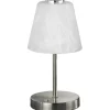 LED-Tischleuchte Emmy Nickel matt
