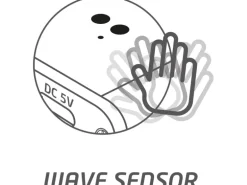 LED-Unterbauleuchte Wellensensor 320 lm 3000-6000 K CCT 80 cm Silber