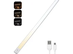 LED-Unterbauleuchte Wellensensor 320 lm 3000-6000 K CCT 80 cm Silber