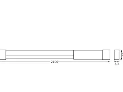 Ledvance LED-Streifen Neon Flex USB mit Fernbedienung 4 W RGB 210 cm