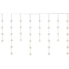 LED-Vorhang Sterne 130 LEDs Warmweiß Transparentes Kabel 5 m
