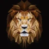 Leinwandbild Abstract Animal Head II 116 cm x 84 cm