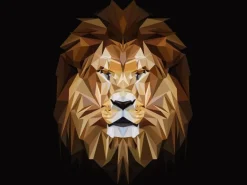 Leinwandbild Abstract Animal Head II 116 cm x 84 cm