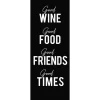 Leinwandbild Anonymus Good Wine 77 cm x 27 cm