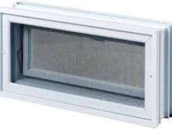 Lüftungsfenster 384 mm x 189 mm für 2 19er Glassteine
