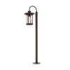 Lindby Außenleuchte Laterne Zayn 10036409 Retro Vintage Antik in Braun aus Aluminium 1-flammig E27