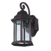 Lindby Laterne Daaje 10012817 Vintage Industriell in Braun aus Aluminium 1-flammig E27
