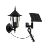 Lindby LED Solarleuchte Außen Laterne Sayata 10020118 Spritzwassergeschützt Modern in Schwarz aus Aluminium 1-flammig