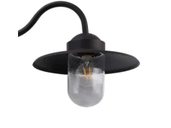 Lindby Wandleuchte Außen Laterne Bilma 10025911 Spritzwassergeschützt Modern in Braun aus Aluminium 1-flammig E27