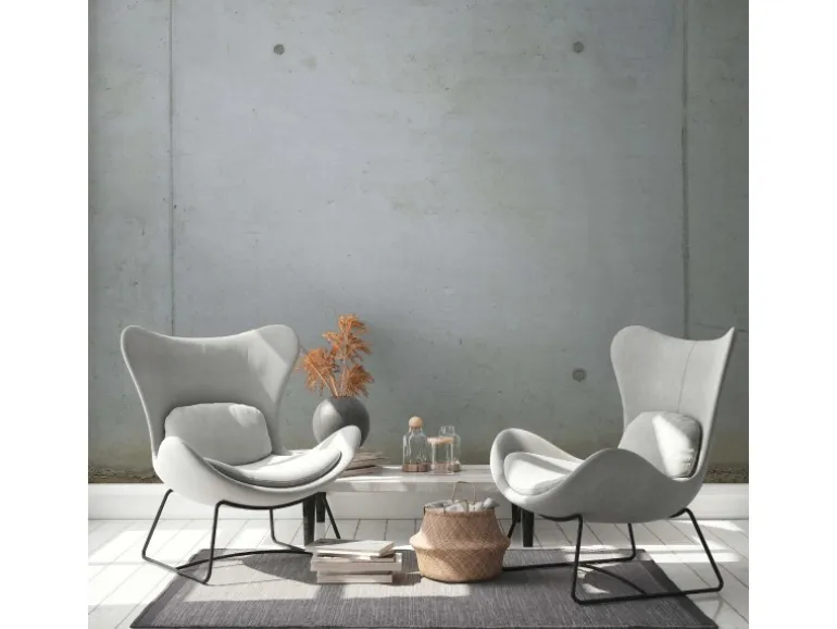 Livingwalls Fototapete Beton-Optik Grau und Beige 371 x 280 cm AS-392251