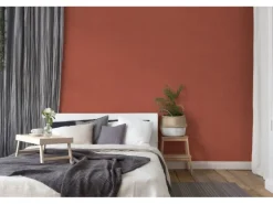 Livingwalls Tapete Uni Rot 53 cm x 10,05 m AS-385291