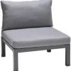 Lounge-Sessel Bonlee aus Aluminium Grau