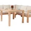 Lounge-Set mit Esstisch Morenci 4-teilig aus Akazienholz FSC®