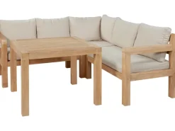 Lounge-Set mit Esstisch Morenci 4-teilig aus Akazienholz FSC®