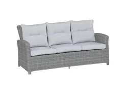 Lounge-Set mit Esstisch Vermont 6-teilig aus Polyrattan Wave Cliff