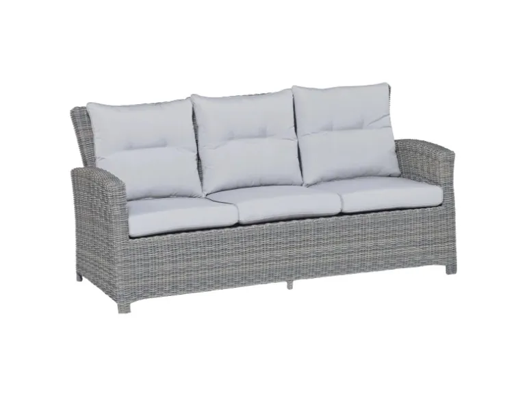 Lounge-Set mit Esstisch Vermont 6-teilig aus Polyrattan Wave Cliff