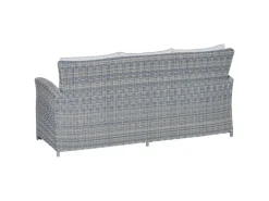 Lounge-Set mit Esstisch Vermont 6-teilig aus Polyrattan Wave Cliff