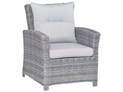 Lounge-Set mit Esstisch Vermont 6-teilig aus Polyrattan Wave Cliff