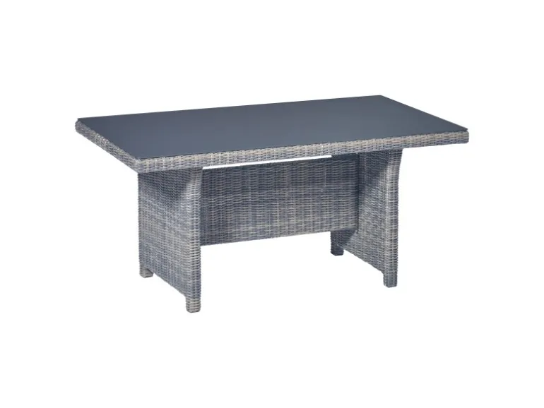 Lounge-Set mit Esstisch Vermont 6-teilig aus Polyrattan Wave Cliff