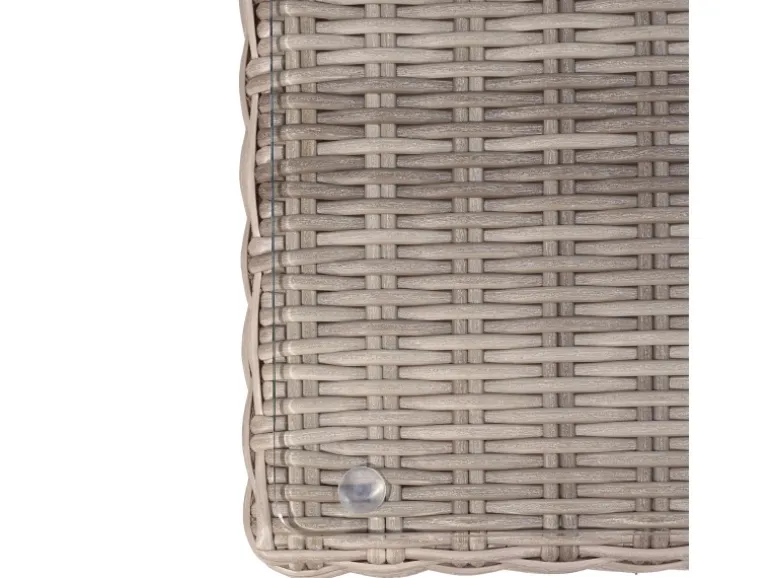 Lounge-Set Olea 5-teilig aus Polyrattan Sand