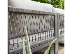 Lounge-Set Willa 4-teilig aus Aluminium Anthrazit