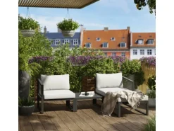 Lounge-Set Willa 4-teilig aus Aluminium Anthrazit