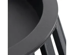 Lucande Laterne Marrin 10025952 Spritzwassergeschützt Modern in Schwarz aus Metall 1-flammig E27
