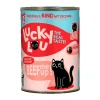 Lucky Lou Katzen-Nassfutter Lifestage Adult Geflügel & Rind 400 g
