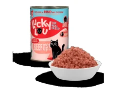 Lucky Lou Katzen-Nassfutter Lifestage Adult Geflügel & Rind 400 g