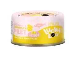 Lucky Lou Katzen-Nassfutter Thunfisch & Hühnerf in Jelly 70 g