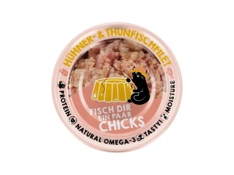 Lucky Lou Katzen-Nassfutter Thunfisch & Hühnerf in Jelly 70 g