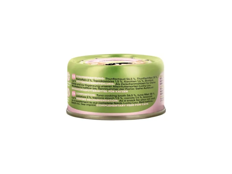 Lucky Lou Katzen-Nassfutter Thunfisch Gemüse in Broth 70 g