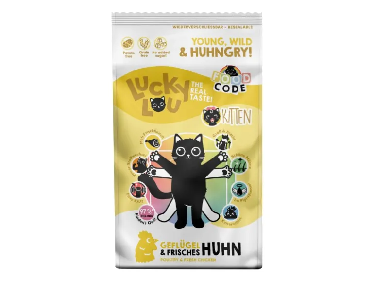 Lucky Lou Katzen-Trockenfutter Junior Geflügel & Huhn 1,7 kg
