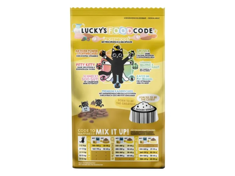 Lucky Lou Katzen-Trockenfutter Junior Geflügel & Huhn 1,7 kg