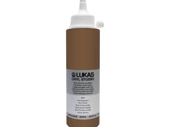 Lukas Cryl Studio Acrylfarbe Plastikflasche Umbra gebrannt 250ml