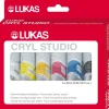 Lukas Cryl Studio Acrylfarben-Set 6 x 20 ml Tuben im Karton-Etui