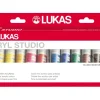Lukas Cryl Studio Acrylfarben-Set 12 x 20 ml Tuben im Karton-Etui