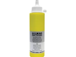 Lukas Cryl Studio Premium-Acrylfarbe 250 ml Tagesleuchtfarbe Zitronengelb