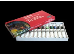 Lukas Cryl Terzia Acrylfarben-Set 12 x 12 ml Tuben im Karton-Etui