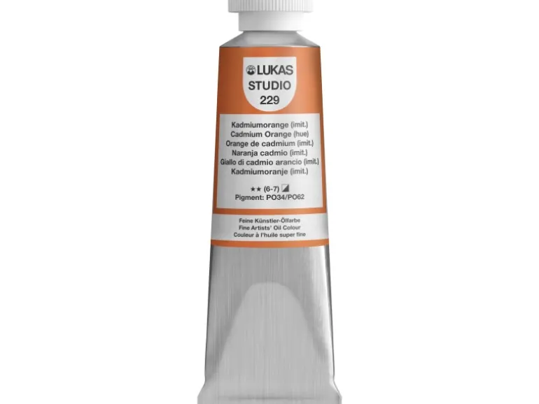 Lukas Studio Ölfarbe 37 ml Premium-Qualität Kadmiumorange (imit.)