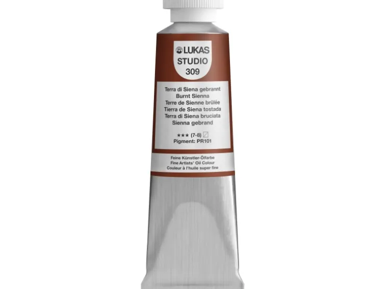Lukas Studio Ölfarbe 37 ml Premium-Qualität Terra di Siena gebrannt