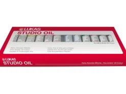 Lukas Studio Oil Ölfarben-Set 12 x 20 ml Farbtuben im Karton-Etui