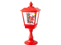 Lumineo LED-Laterne 33 LEDs Kaltweiß 27 cm x 27 cm x 70 cm Bunt