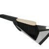 LUX Edelstahl-Kehrgarnitur Handfeger Holz mit Lippe