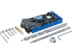 LUX 2-er Taschenloch-Bohrschablone Set 10 teilig