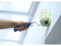 LUX Polyamid-Roller gepolstert 2K-Softgriff Schwarz-Blau 25 cm