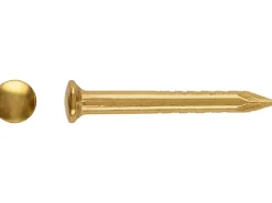 LUX Rundkopfstift Ø 1,6 mm x 17 mm Vermessingt 100 Stück