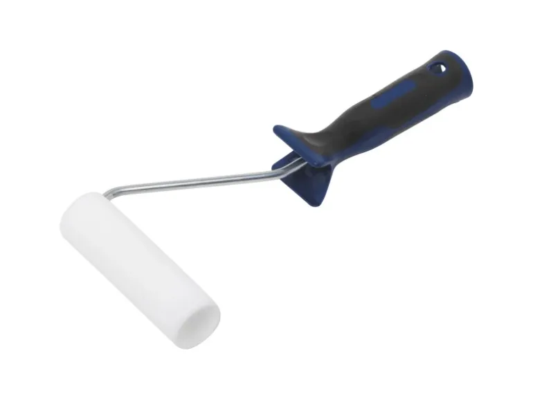 LUX Schaum-Roller Konkav 2K-Softgriff Schwarz-Blau 10 cm
